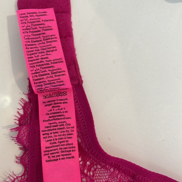 34D La SENZA So Free Pink Lace padded underwire bra - Picture 7 of 10